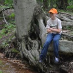 132 Students seem to love sitting on this root