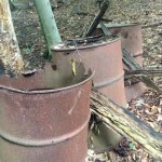 148 Abandoned oil drums in Rockburn Park